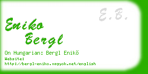 eniko bergl business card